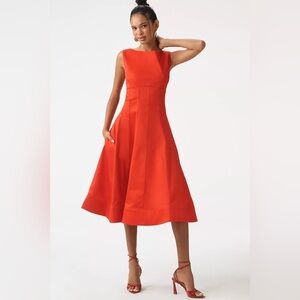 NWT! By Anthropologie Boat-Neck Drop-Waist Midi Dress -Multiple Sizes 💎🍬